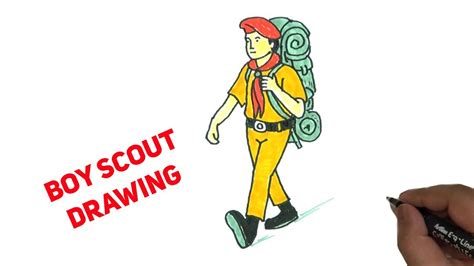 scout ranger drawing easy|Scout Drawing Images .